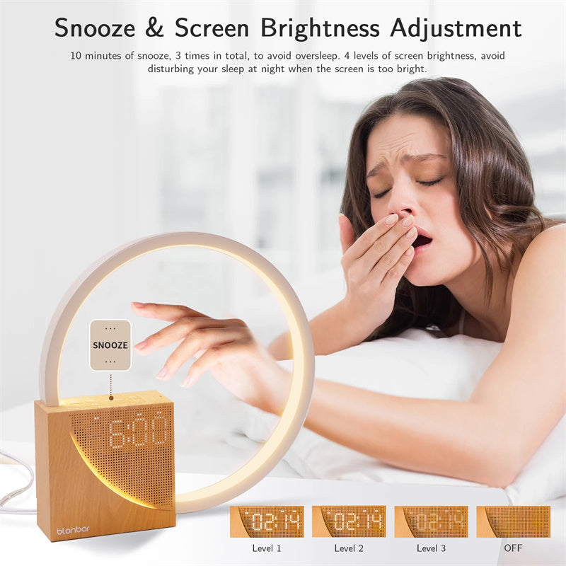 Bedside Lamp Touch Table Lamp With Natural Sounds, Desk Lamp With