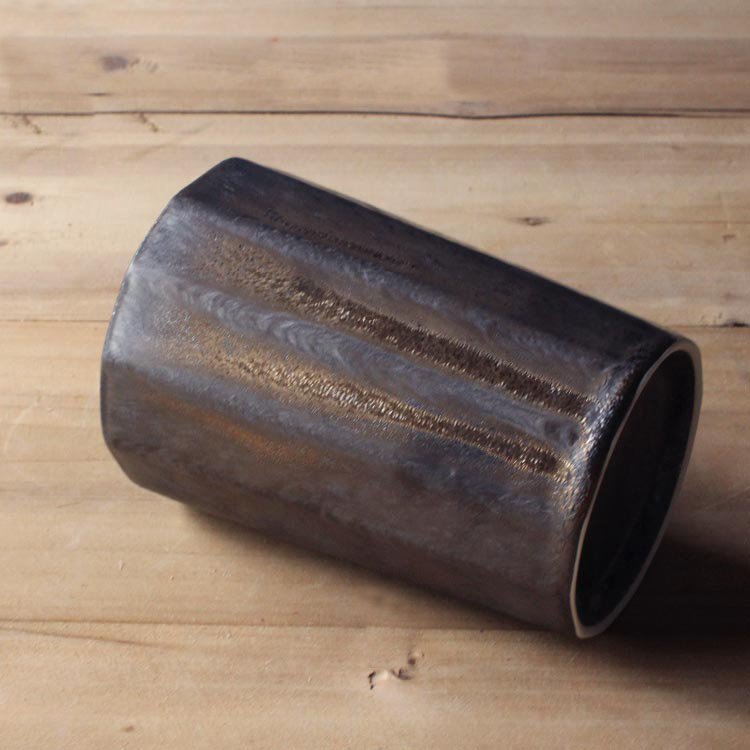 Handmade Multi-faceted Line Coffee Mug