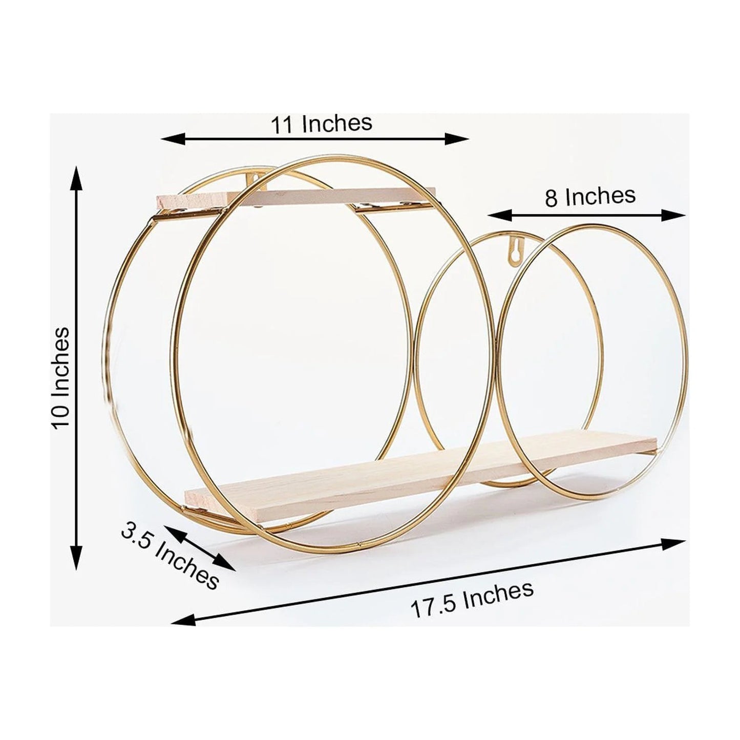 Modern Wall Mount Geometric Shelf for Home Decor and Space Elevation