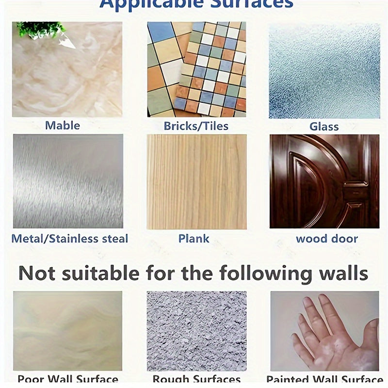 Set of 5/10 Large Adhesive Wall Hooks for Bathroom  Kitchen