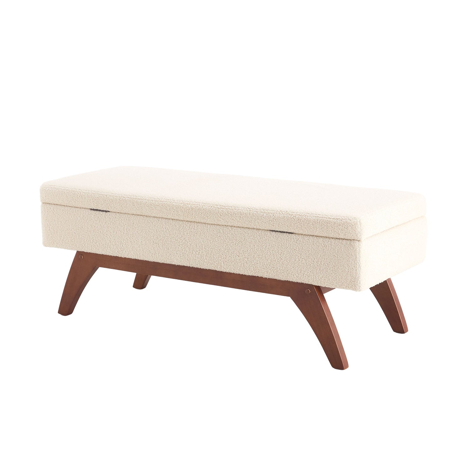 Teddy wool fabric, solid wood feet for solid weighing, and bed end