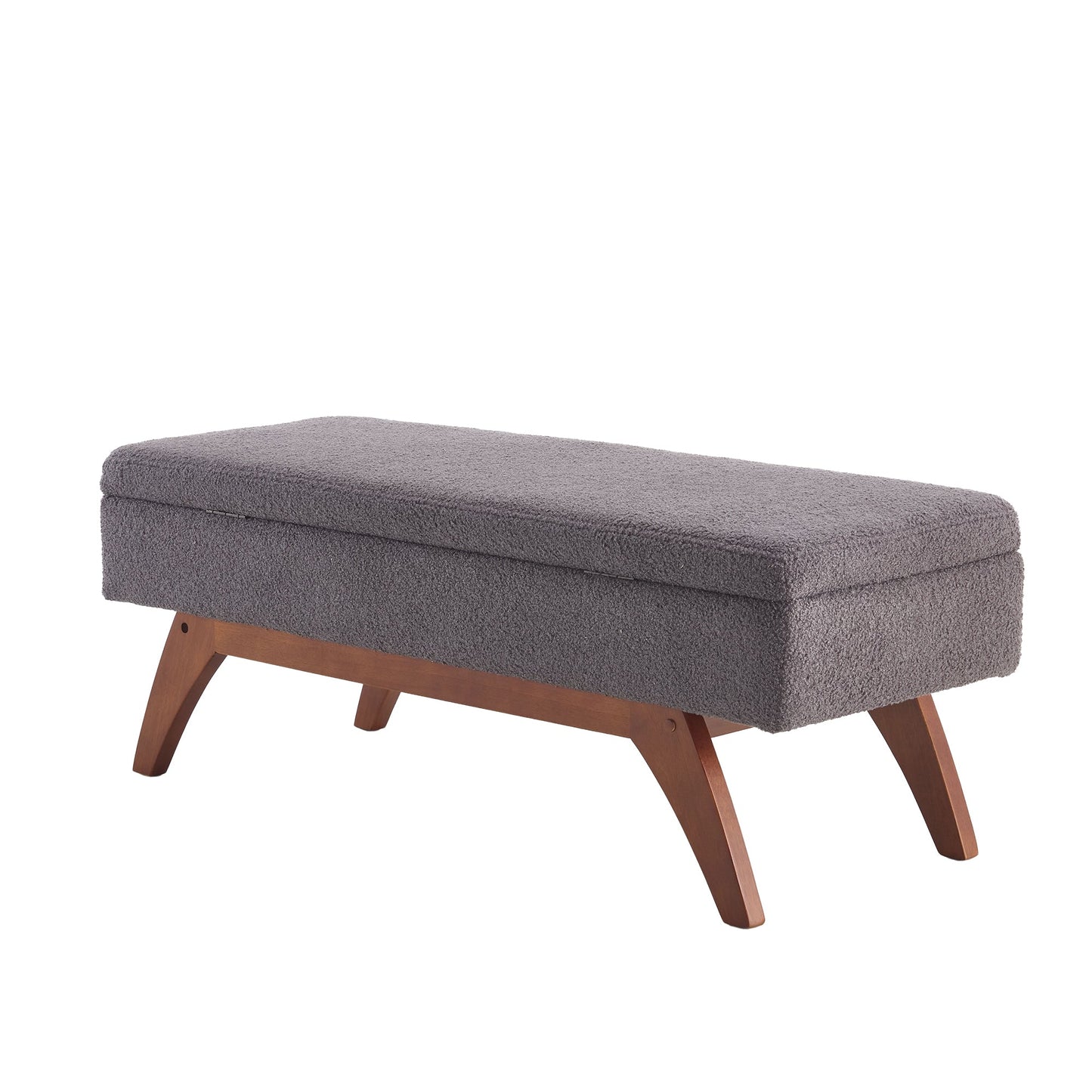 Teddy wool fabric, solid wood feet for solid weighing, and bed end
