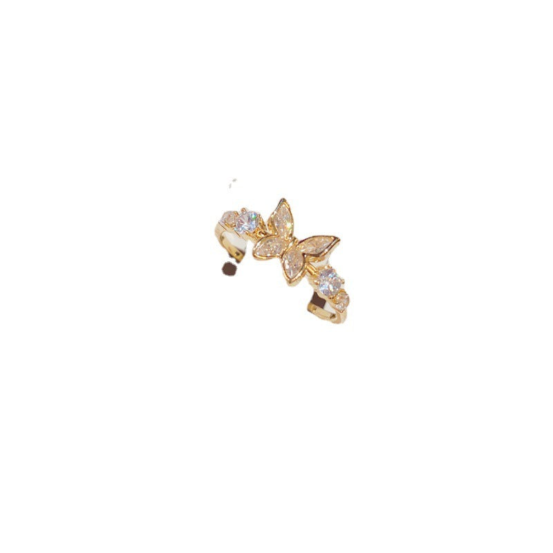 Fashion Jewelry New Style Gold Plated Beautiful Sweet Diamond Inlaid