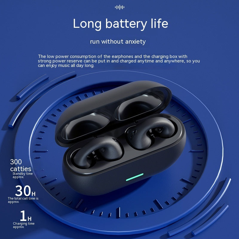 Wireless Ear Clip Bluetooth Headset TWS Comfortable Wear Not In-Ear