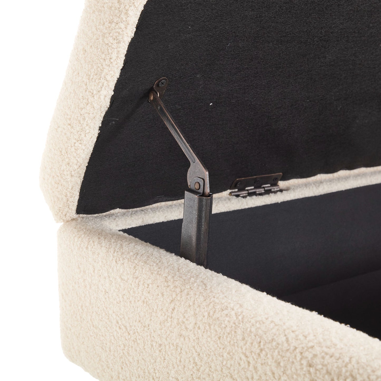 Teddy wool fabric, solid wood feet for solid weighing, and bed end