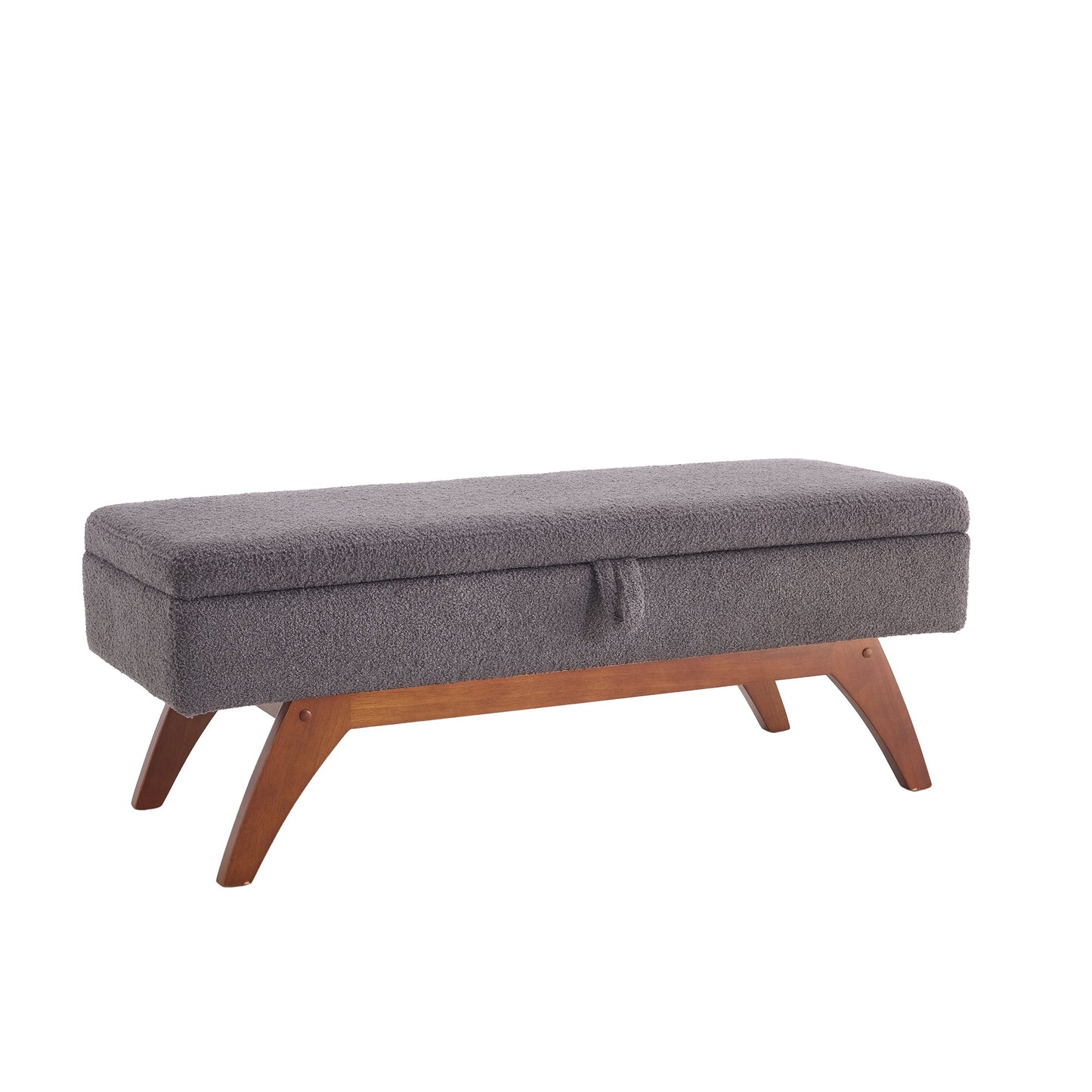 Teddy wool fabric, solid wood feet for solid weighing, and bed end