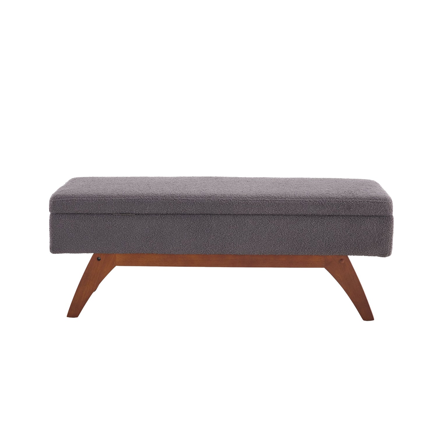Teddy wool fabric, solid wood feet for solid weighing, and bed end