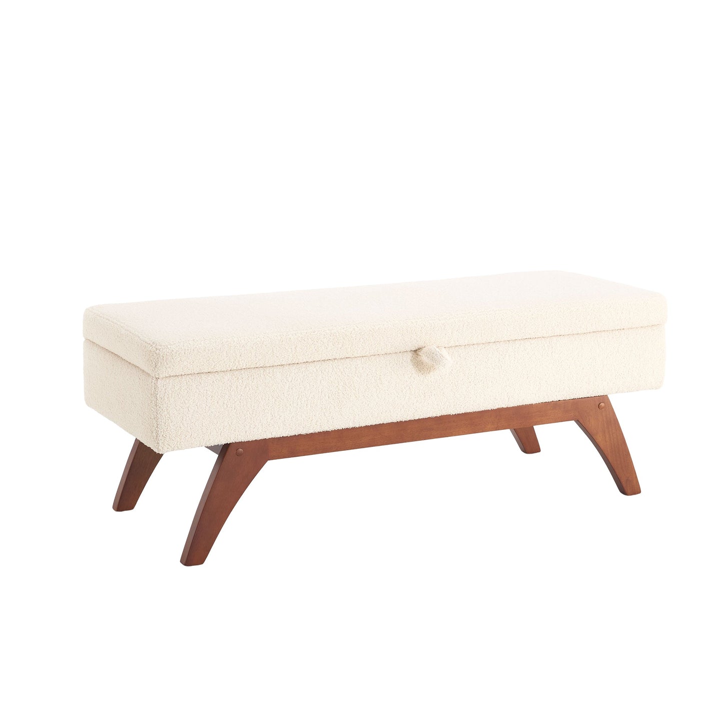 Teddy wool fabric, solid wood feet for solid weighing, and bed end