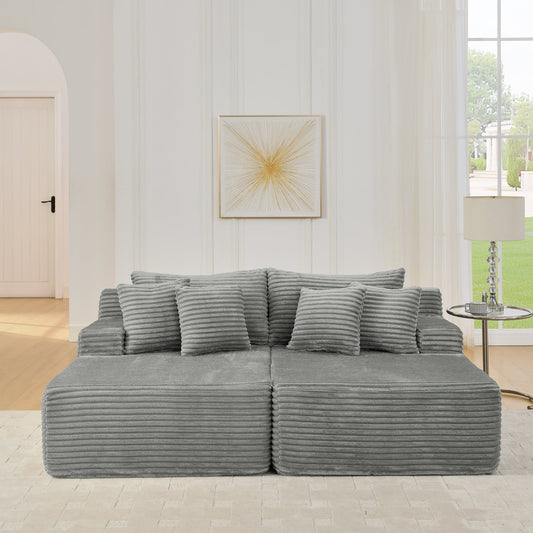 Two-seater lazy sofa lounge chair,Compressed sofa no assembly