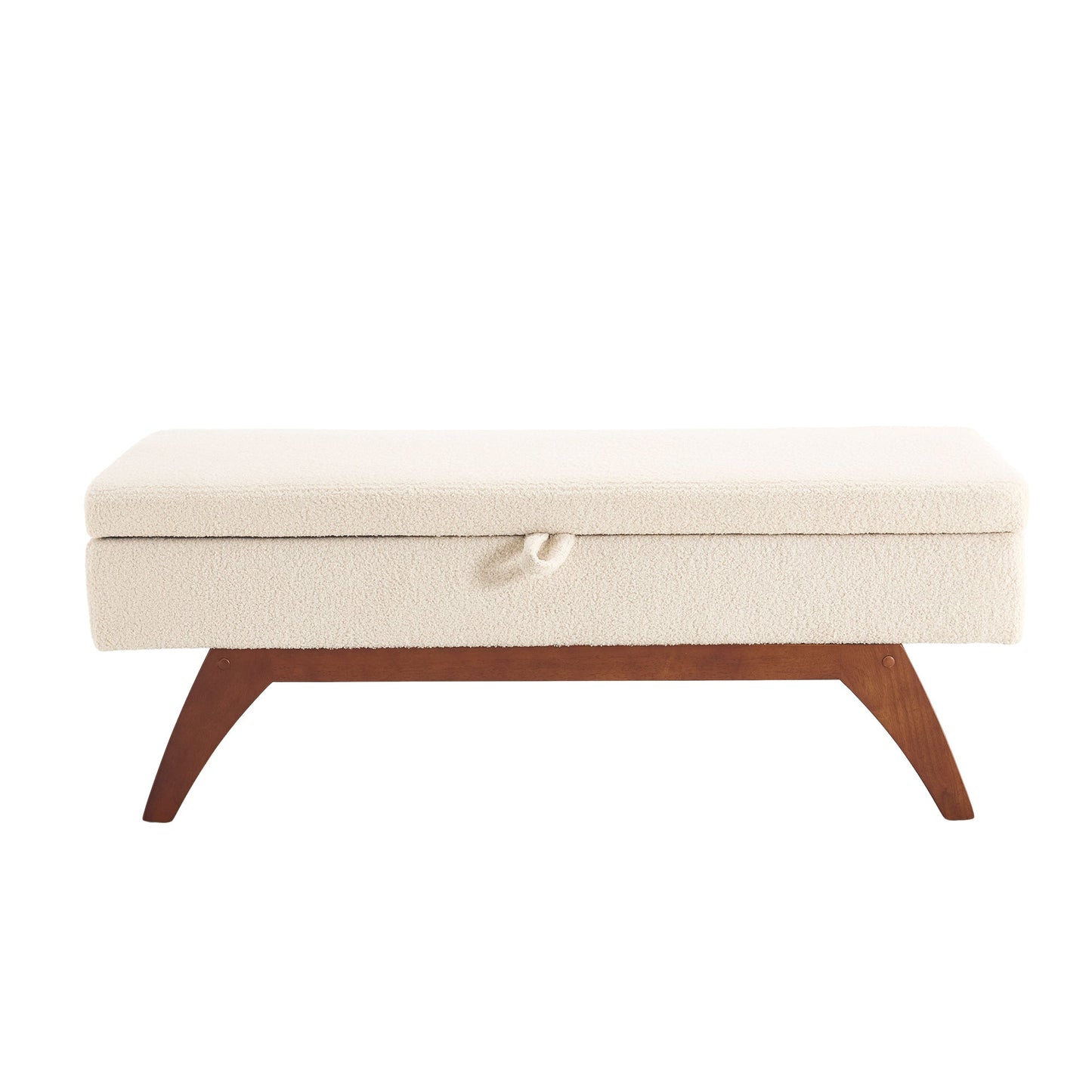 Teddy wool fabric, solid wood feet for solid weighing, and bed end