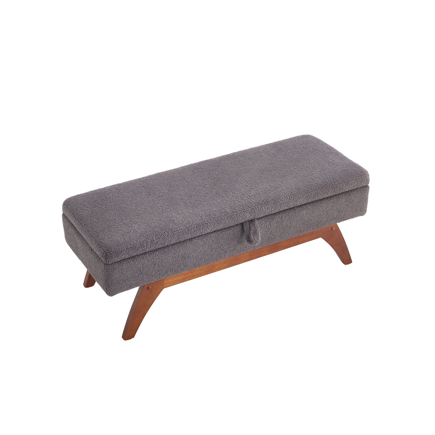 Teddy wool fabric, solid wood feet for solid weighing, and bed end