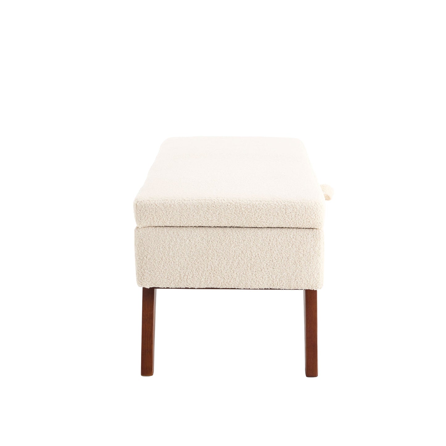 Teddy wool fabric, solid wood feet for solid weighing, and bed end