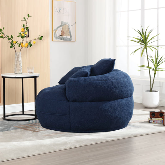 Chenille Sponge single sofa,No Assembly Required,Fluffy Modern Sleeper