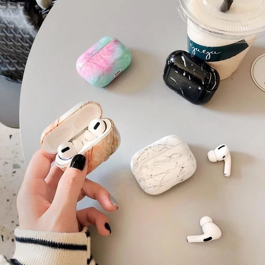 Colorful Marble Shockproof AirPods Pro Case Cover