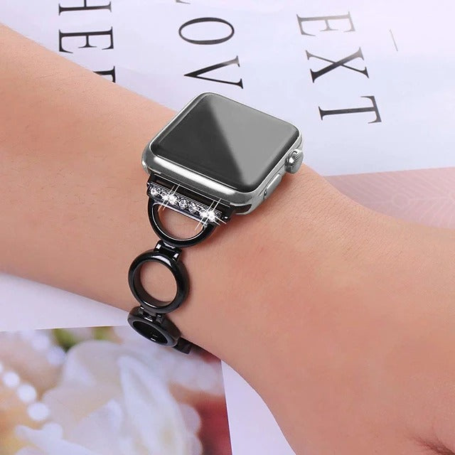 Classic Buckle Stainless Steel Watch Band  for All Apple Watch Series