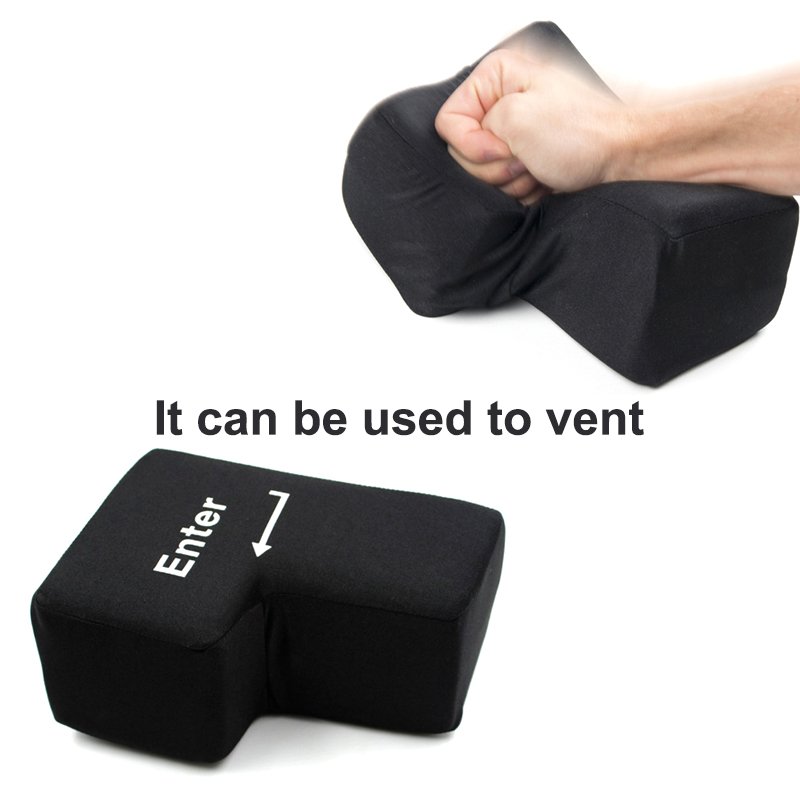 Large Enter Key Pillow