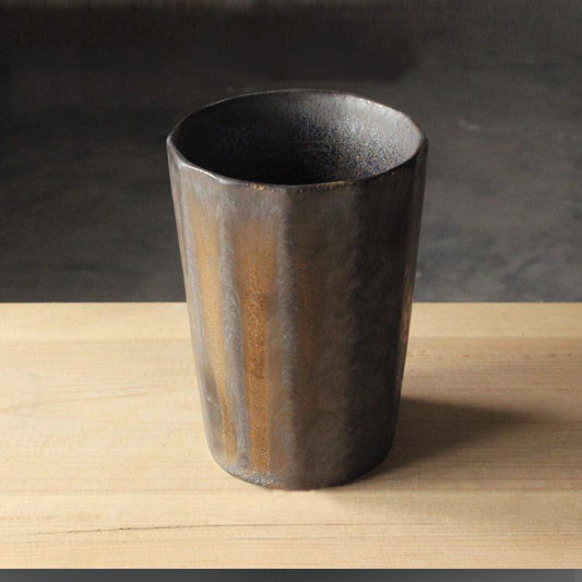 Handmade Multi-faceted Line Coffee Mug