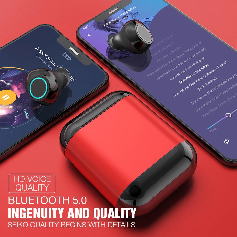 Bluetooth 5.0 Self-Charging Earphones