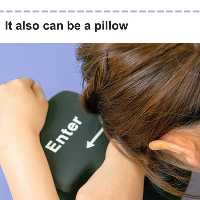 Large Enter Key Pillow