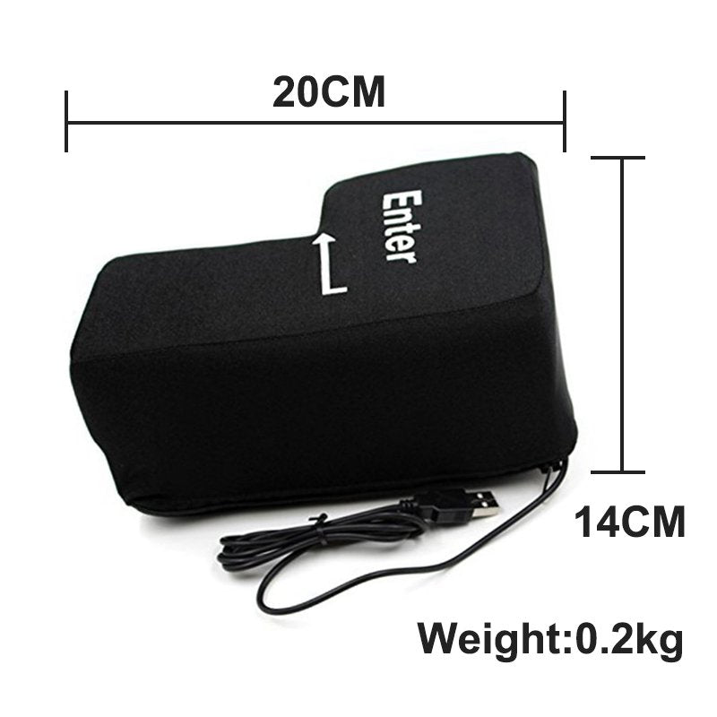 Large Enter Key Pillow