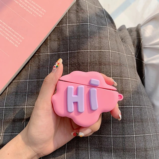 Hi Cute Cloud Case Bye Cloud Headphone Case