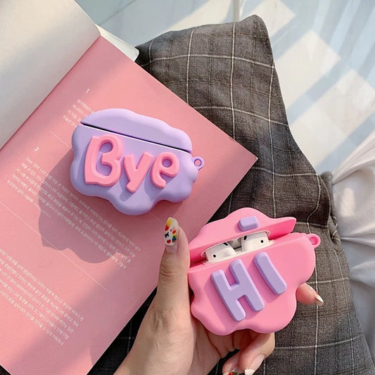 Hi Cute Cloud Case Bye Cloud Headphone Case