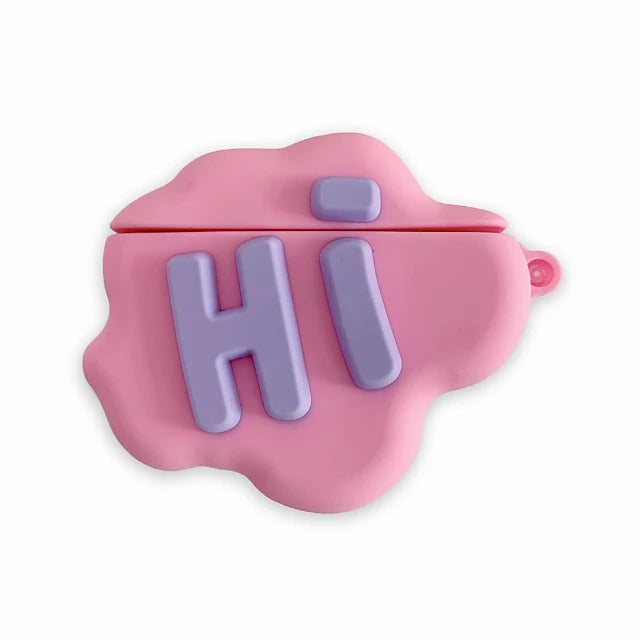 Hi Cute Cloud Case Bye Cloud Headphone Case