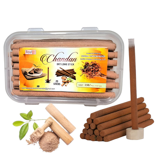 100% Natural Chandan Dhoop Sticks for Pooja | Bamboo Less Dhoopbatti