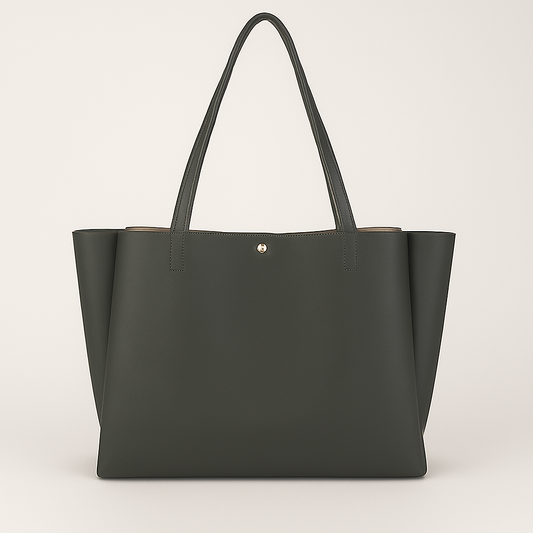 Leather Tote Bag for Women (Green)